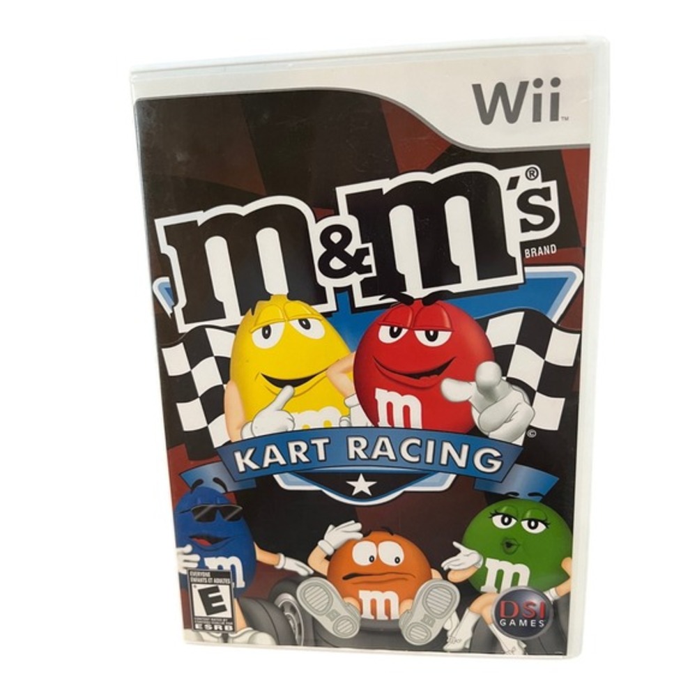 M&M's Kart‎ Racing Video Game Nintendo Wii White Good Complete With Manual